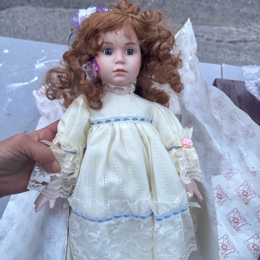 Limited edition vintage Amber porcelain doll
